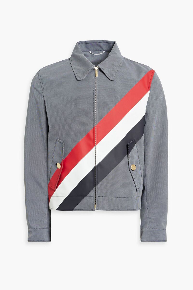 Thom Browne - Striped woven jacket - Blue - 1