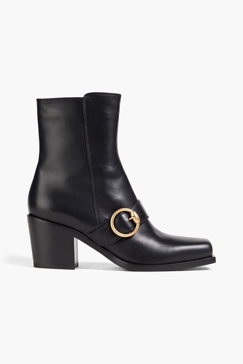 Gianvito Rossi - Wayne buckled leather ankle boots - Black - EU 40