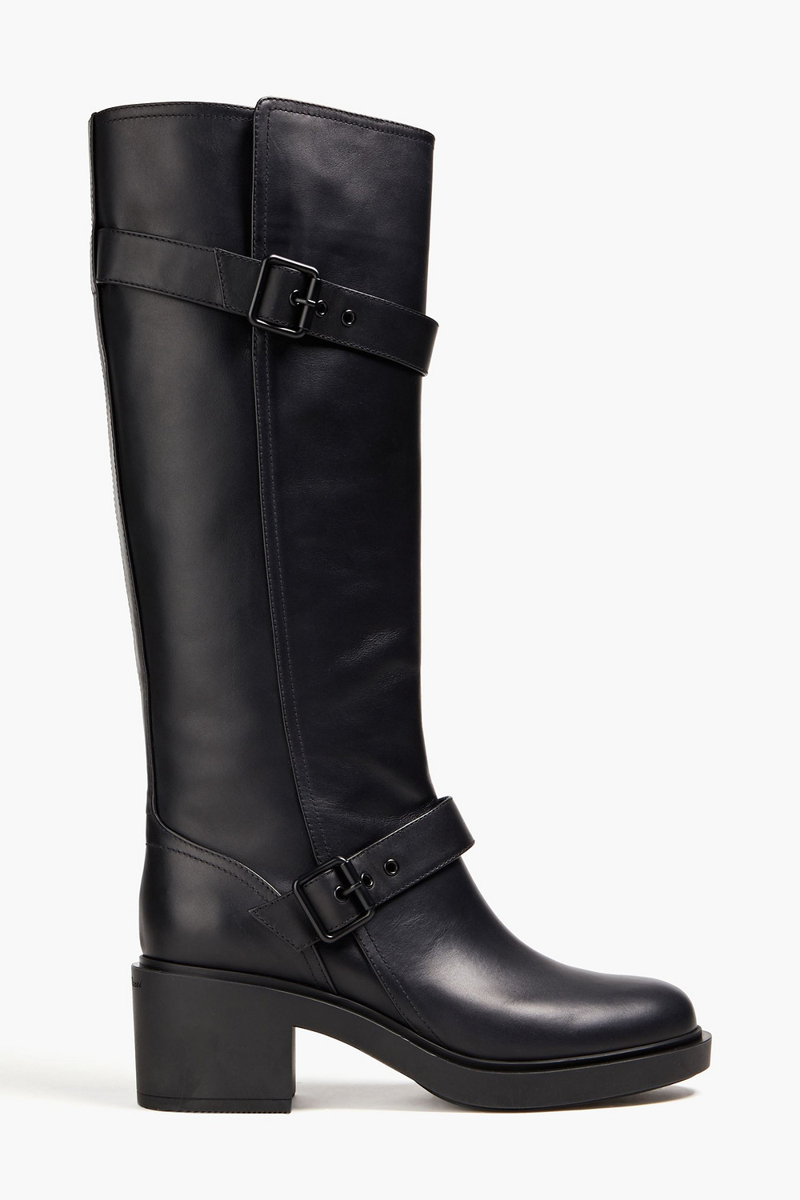Gianvito Rossi - Leather knee boots - Black - EU 39