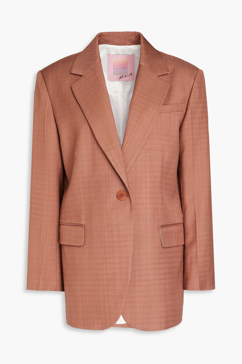 Sandro - Canvas blazer - Brown - FR 34