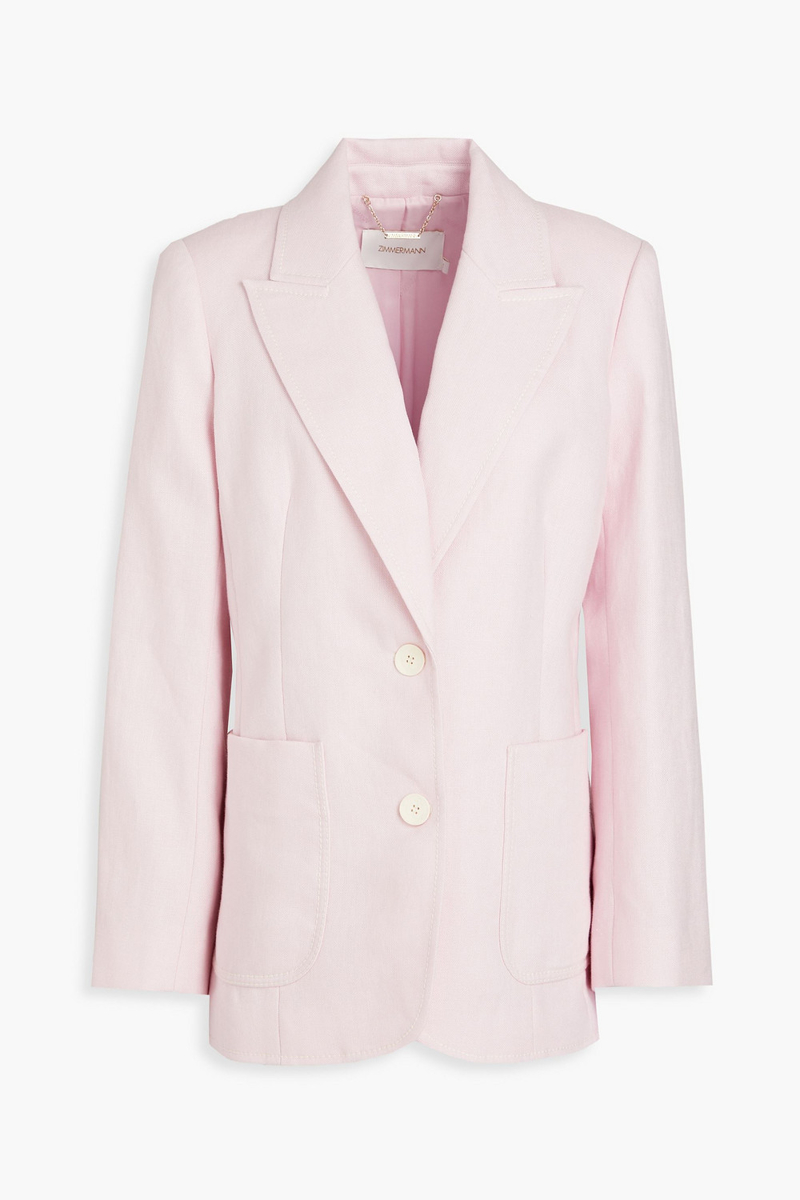 Zimmermann - Linen blazer - Pink - 3