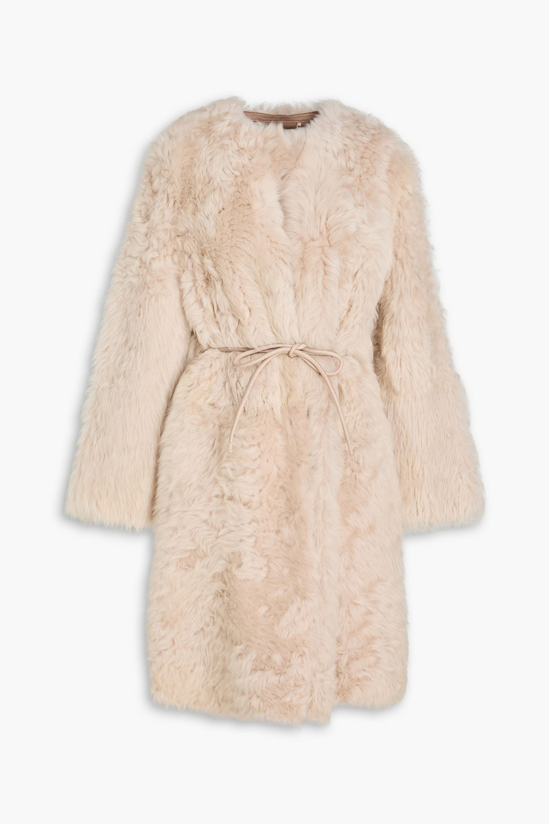 zimmermann - shearling coat - neutral - s/m