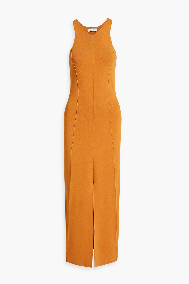 Nanushka - Elia stretch-knit maxi dress - Orange - L