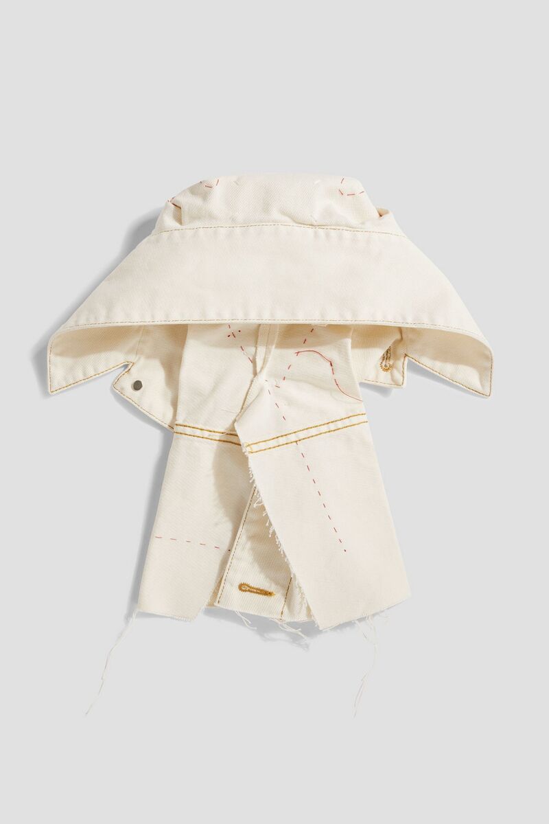 Maison Margiela - Frayed denim hat - White - S