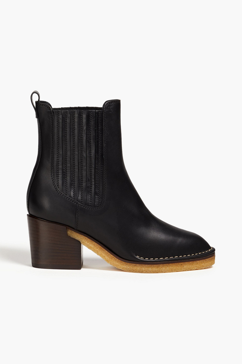 Tod's - Leather ankle boots - Black - EU 37.5