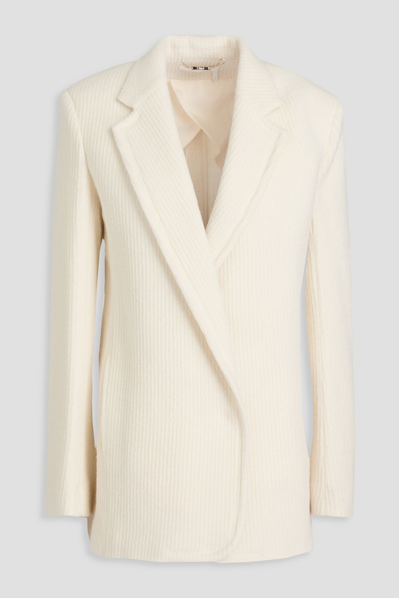 Chloé - Ribbed wool blazer - White - FR 46