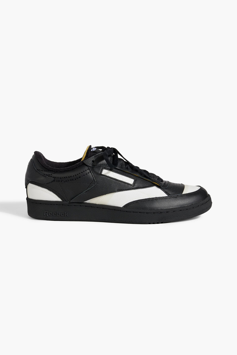 MAISON MARGIELA X REEBOK - Club C mesh and leather sneakers - Black - US 11.5