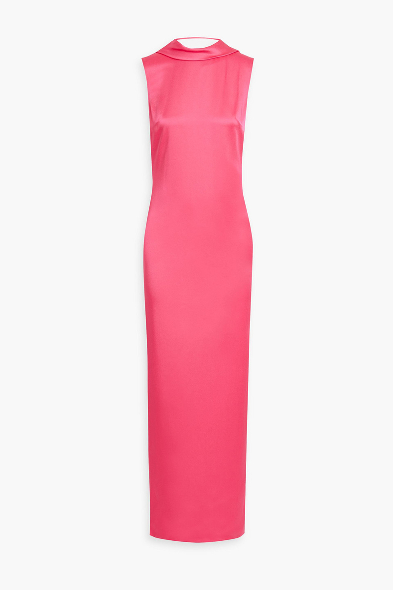Versace - Draped satin gown - Pink - IT 42