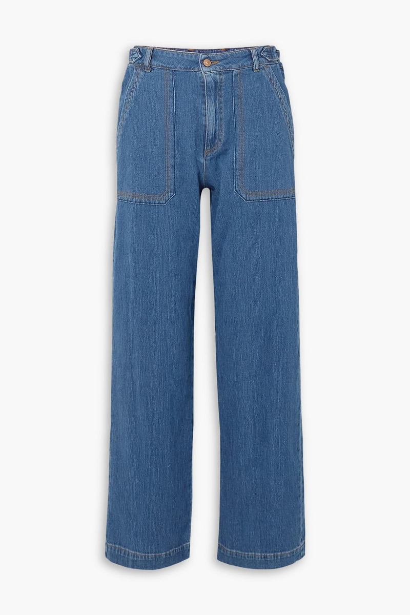 See by Chloé - High-rise wide-leg jeans - Blue - FR 40