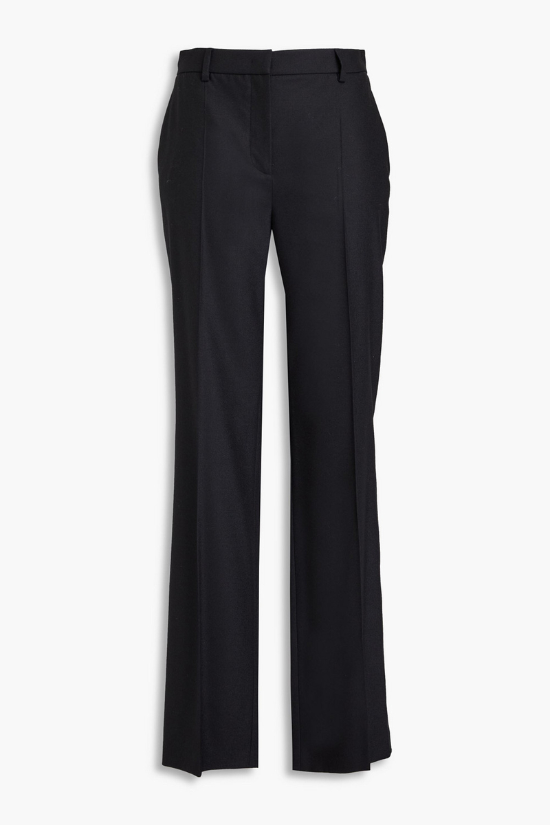 alberta ferretti - wool-blend twill straight-leg pants - black - it 38