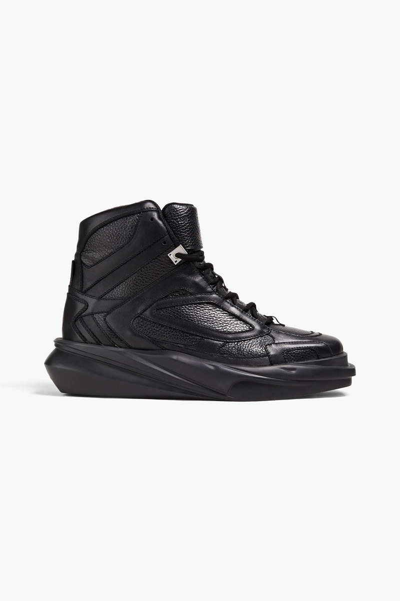 1017 ALYX 9SM - Mono Hiking pebbled-leather high-top sneakers - Black - EU 37