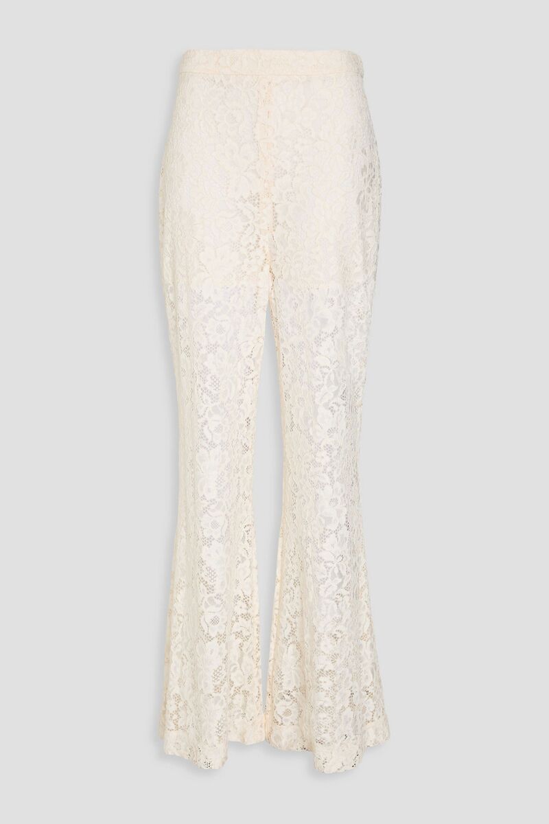 Zimmermann - Corded lace flared pants - White - 0