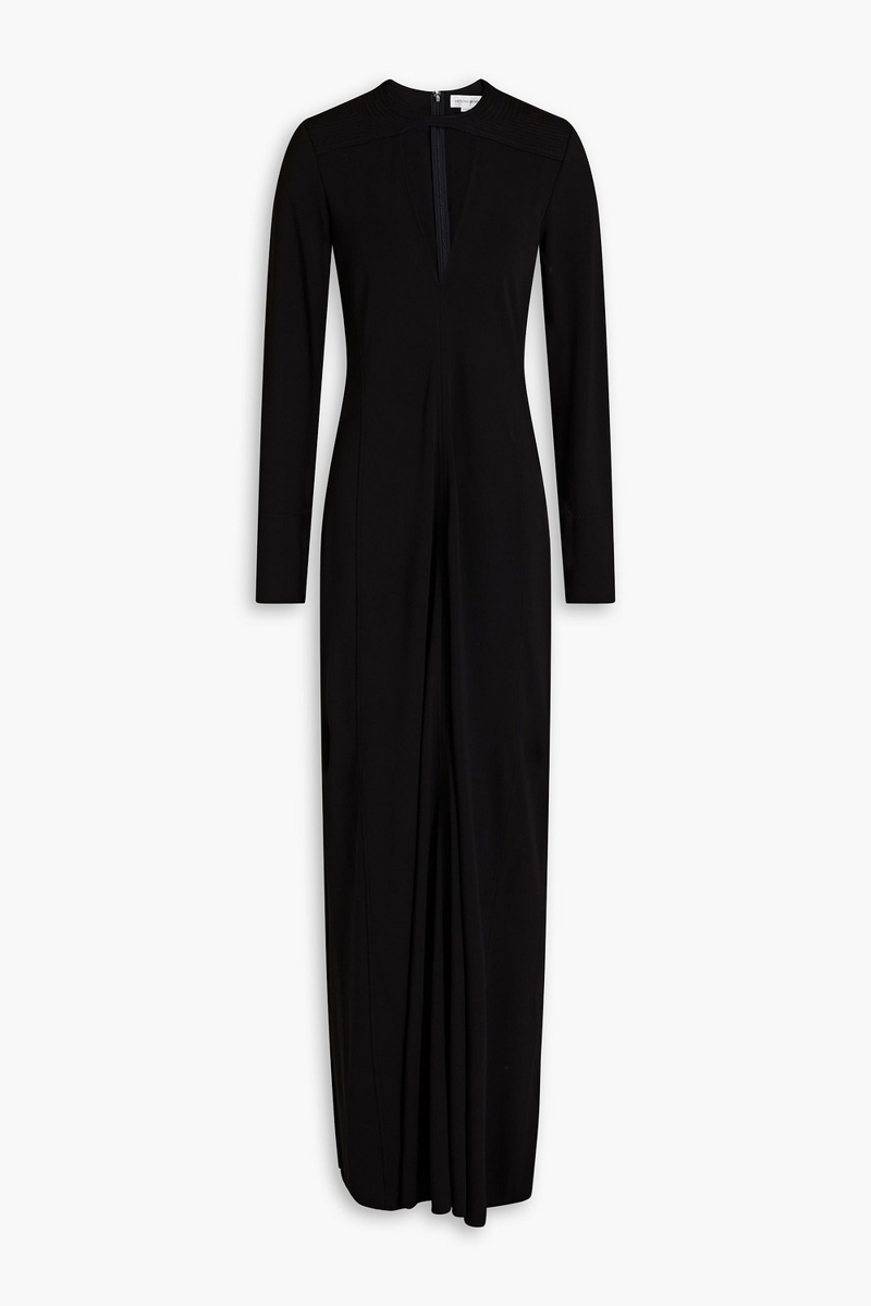 Victoria Beckham - Cutout stretch-jersey maxi dress - Black - UK 8