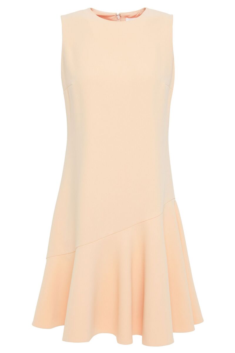 Victoria, Victoria Beckham - Fluted crepe mini dress - Pink - UK 8