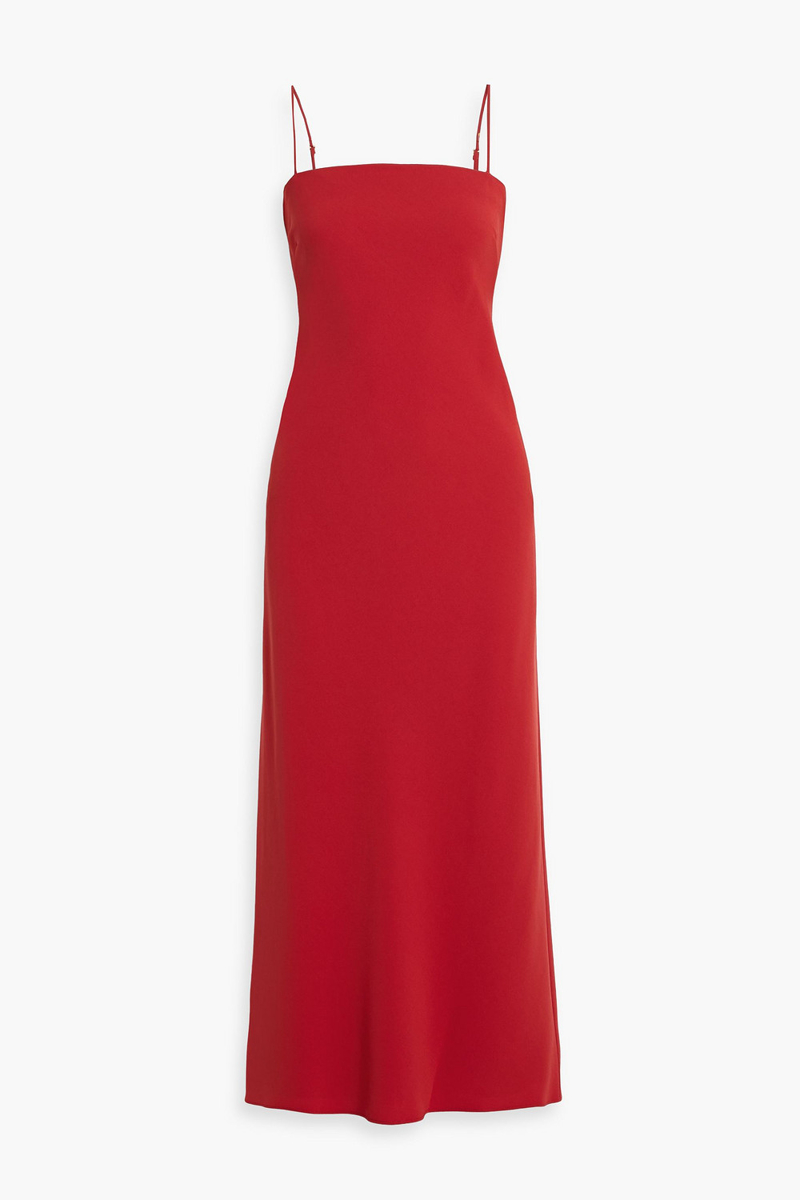veronica beard - mavis crepe maxi dress - red - us 0