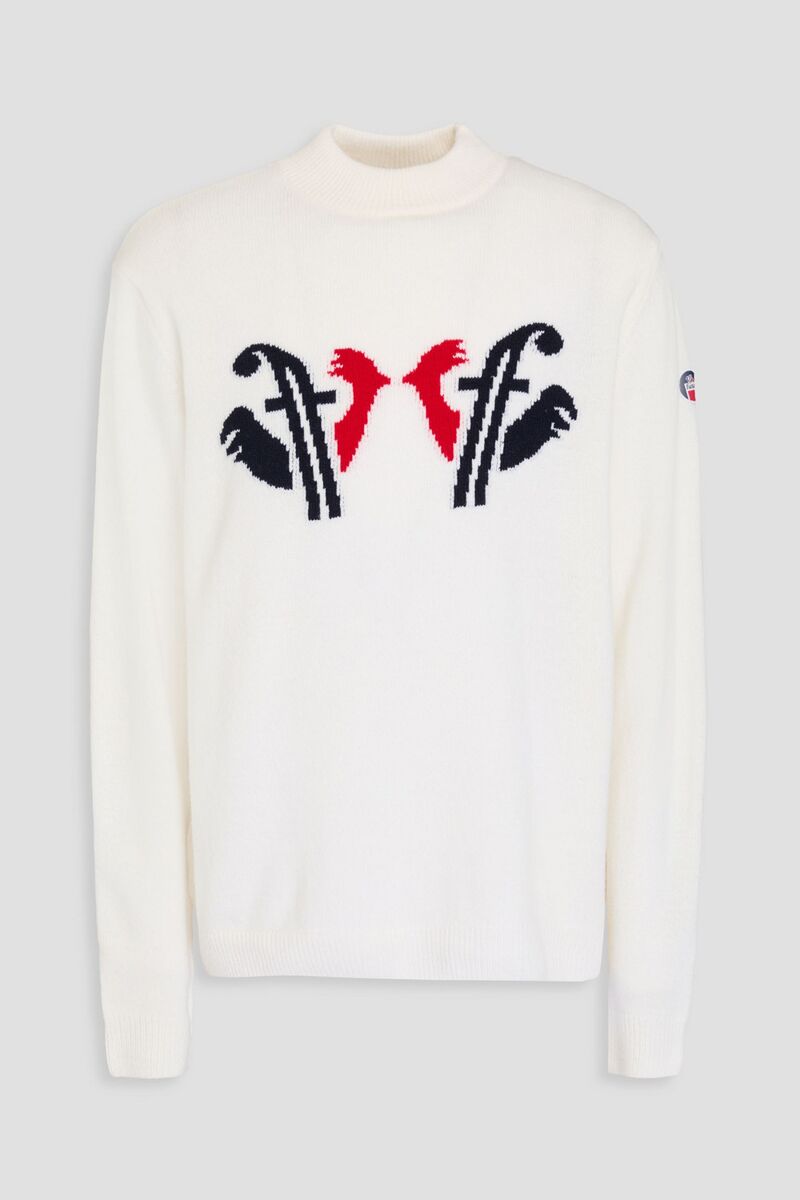 Fusalp - Raul jacquard-knit wool and cashmere-blend sweater - White - XL