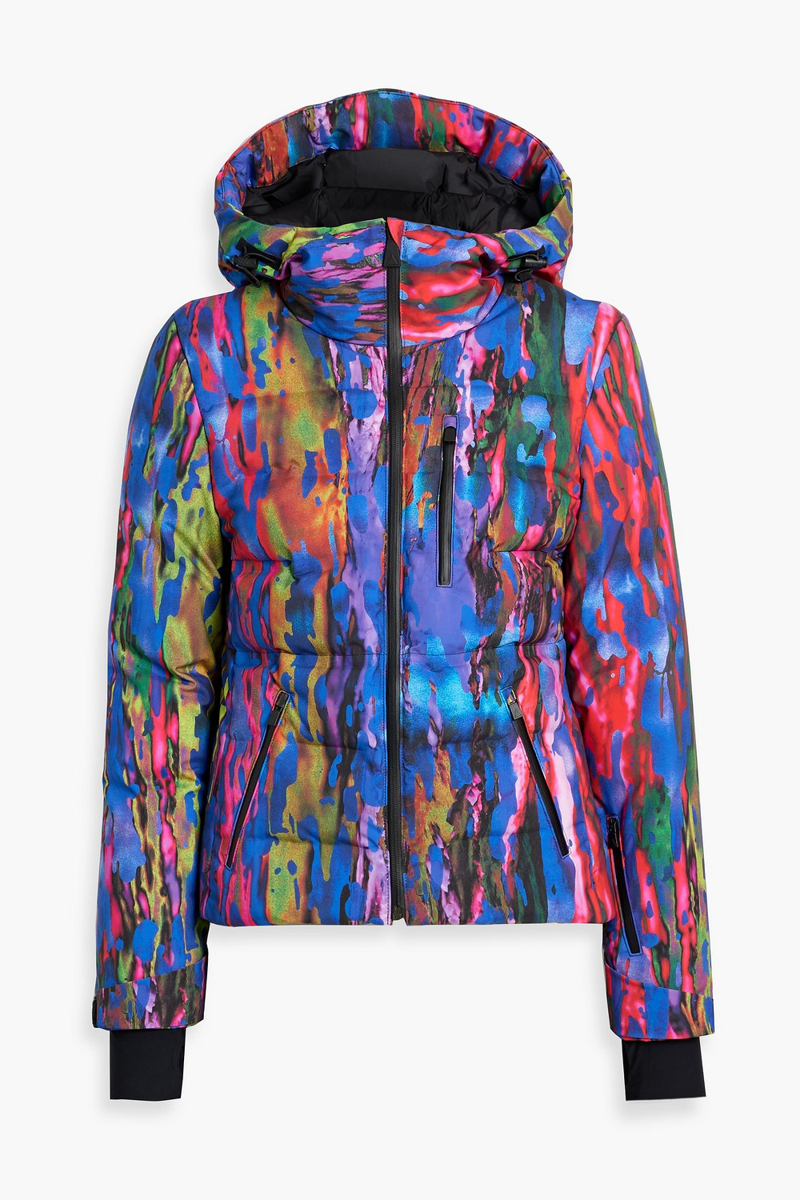 aztech mountain - nuke quilted printed down ski jacket - multicolor - it 38