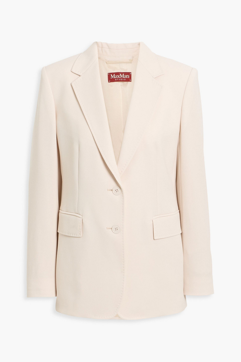 max mara - magma wool-twill blazer - neutral - it 42