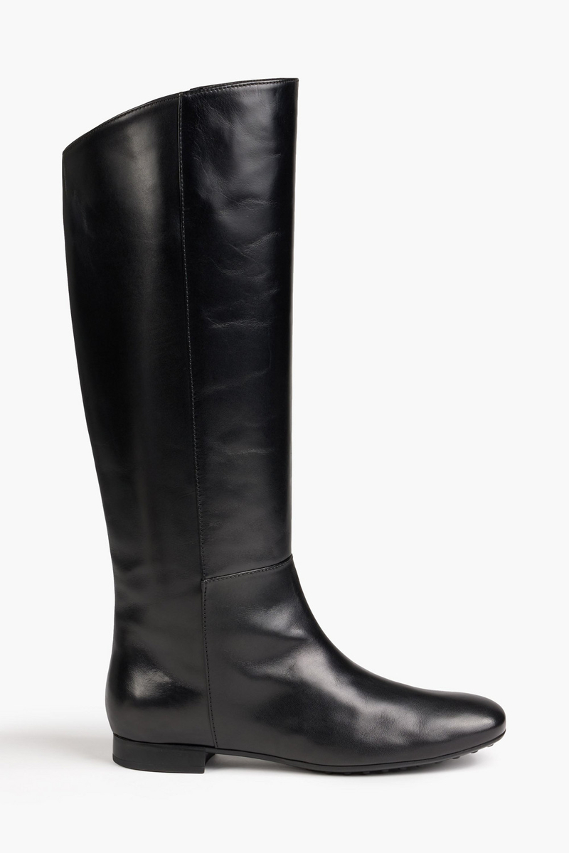 Tod's - Leather knee boots - Black - EU 35