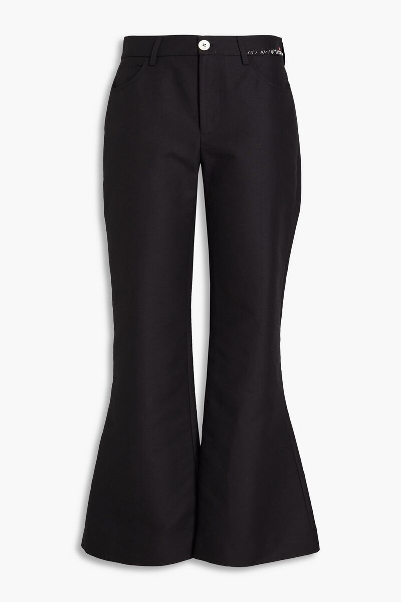 Marni - Cotton flared pants - Black - IT 42