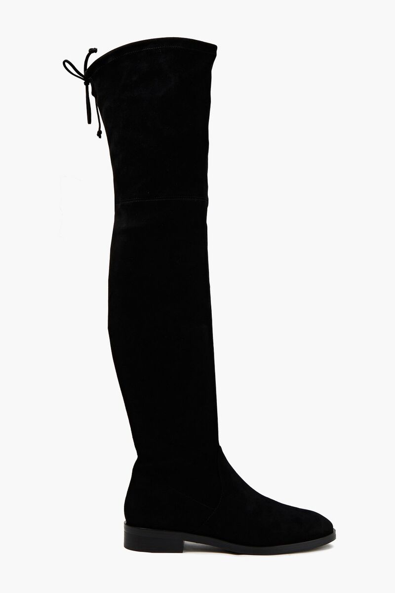 Stuart Weitzman - Jocey stretch-suede over-the-knee boots - Black - EU 40