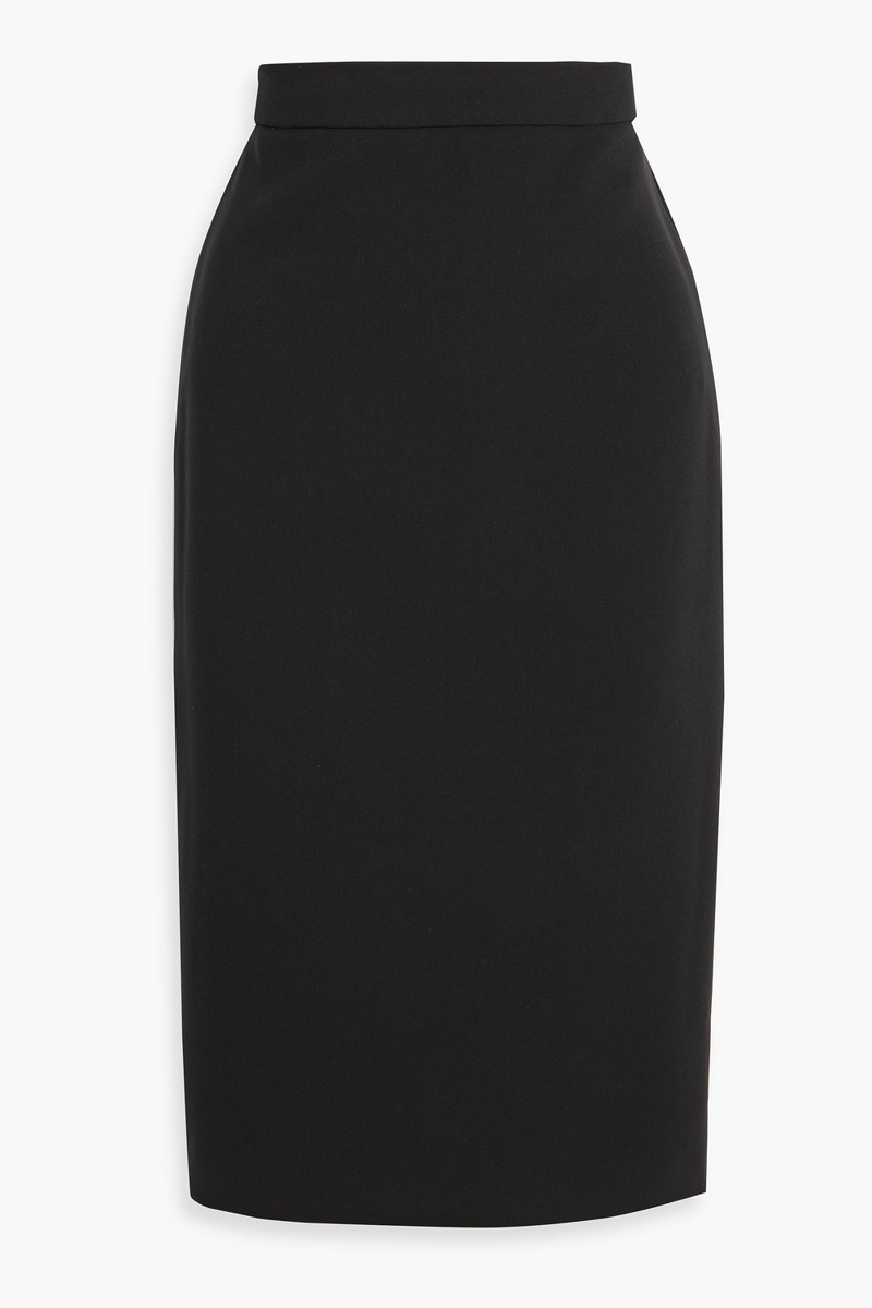 max mara - lubiana crepe pencil skirt - black - it 44