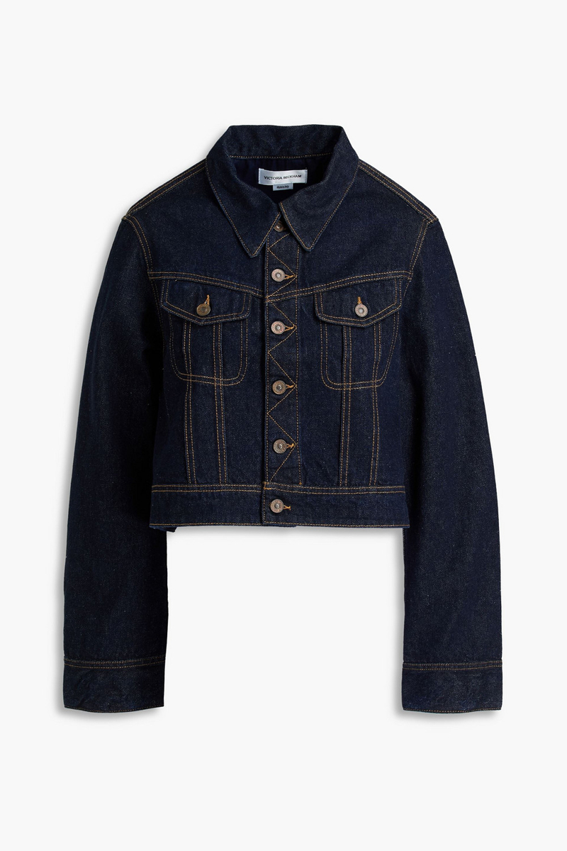 victoria beckham - denim jacket - blue - uk 8