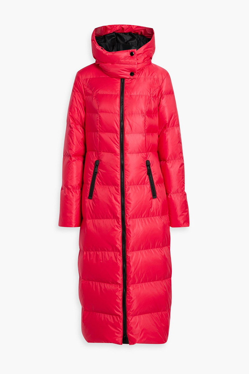 goldbergh - cascade quilted hooded down coat - red - es 42