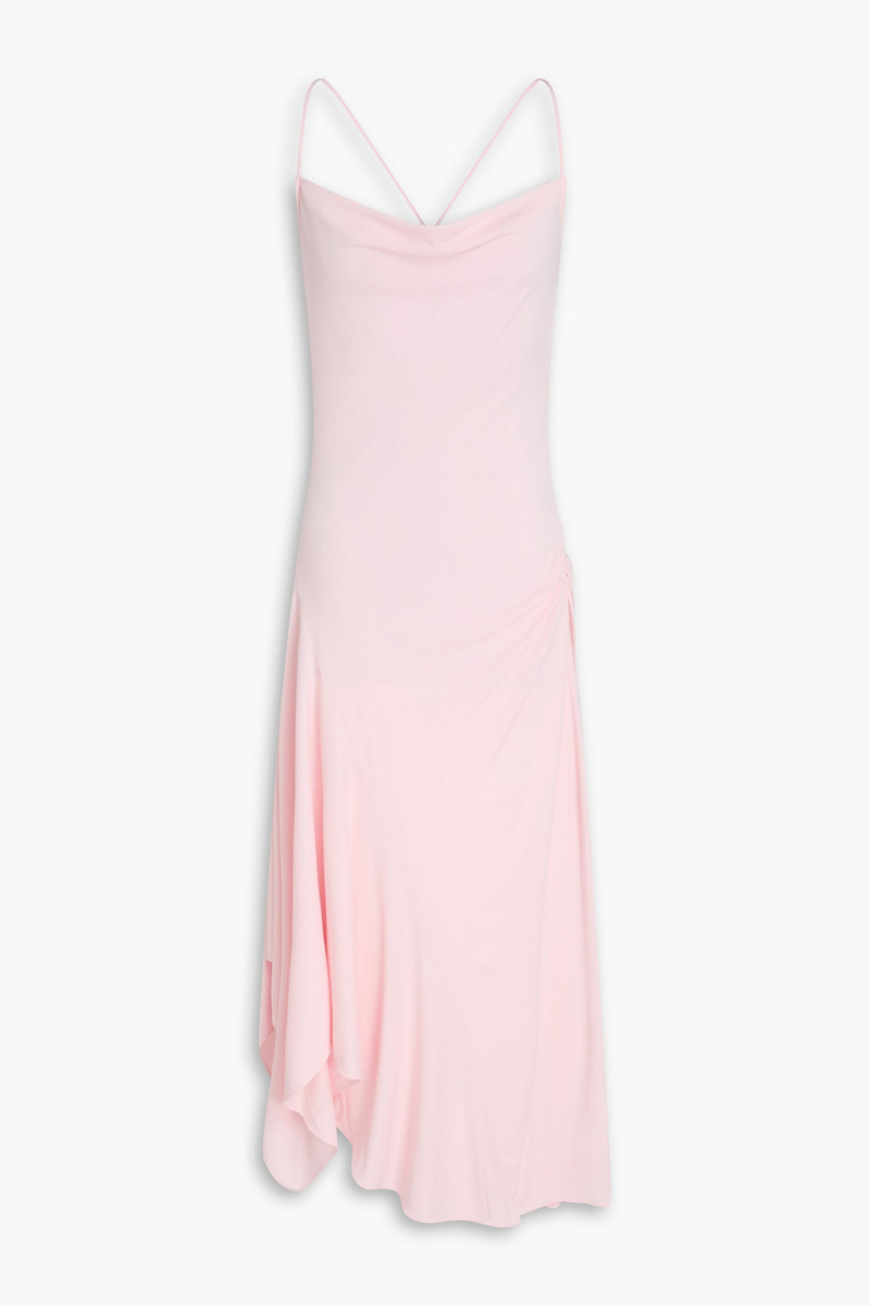 3.1 phillip lim - draped jersey midi dress - pink - xs