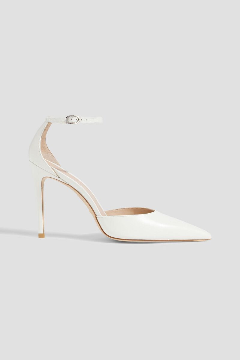 Stuart Weitzman - Stuart 100 leather pumps - White - EU 41.5