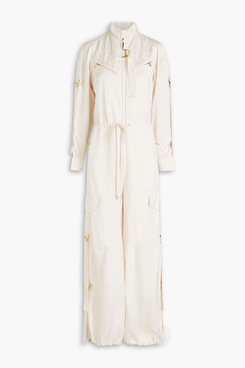 Zimmermann - Satin wide-leg jumpsuit - White - 2