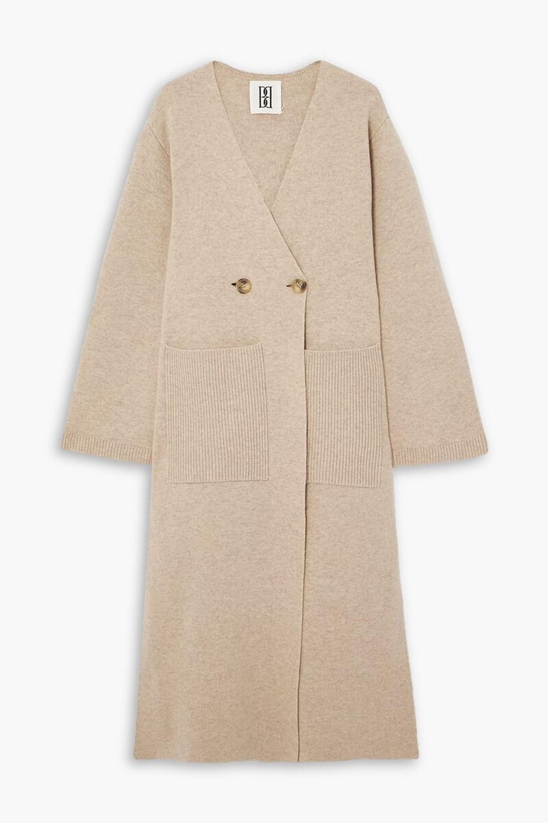 By Malene Birger - Carlyn double-breasted wool-blend cardigan - Neutral - M