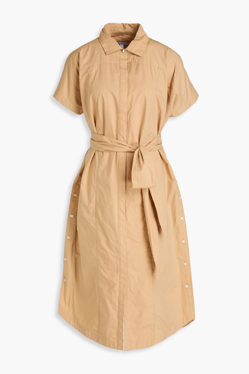 Derek Lam 10 Crosby - Mikala cotton-poplin midi shirt dress - Neutral - L
