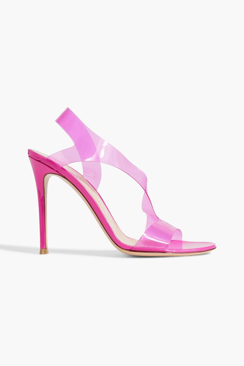 Gianvito Rossi - Metropolis PVC slingback sandals - Pink - EU 39