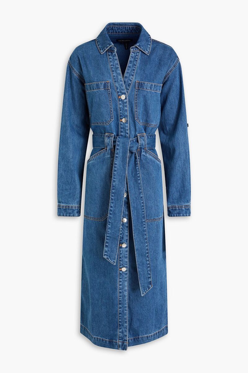 Veronica Beard - Evelyn denim midi shirt dress - Blue - US 4