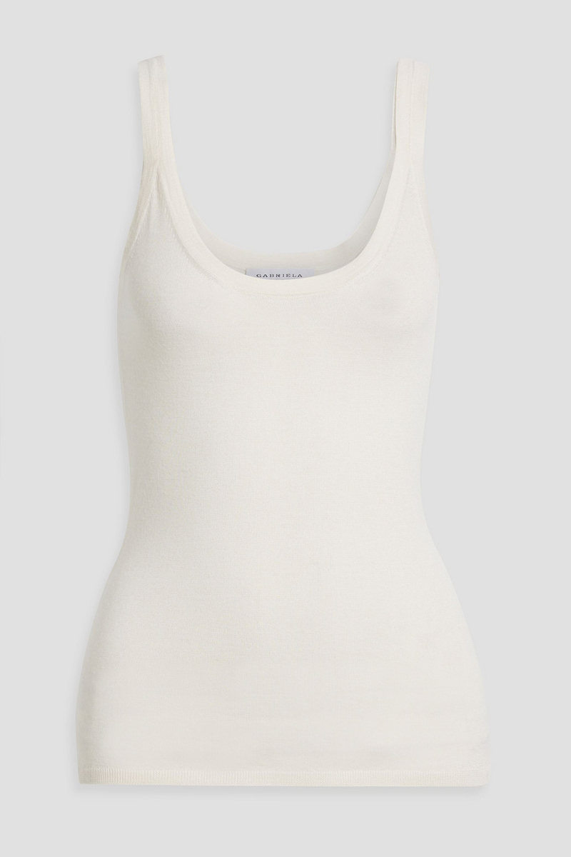 gabriela hearst - tony cashmere and silk-blend tank - white - xs
