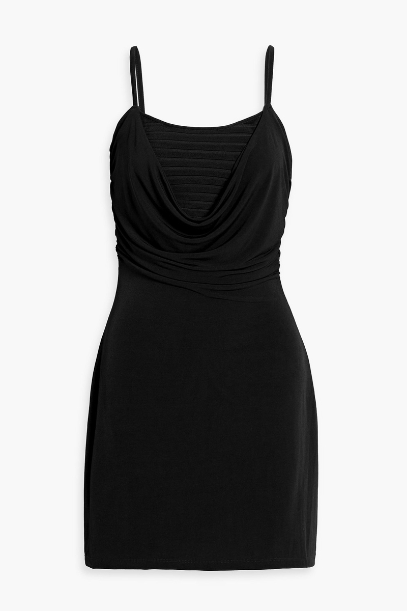 hervé léger - elizabeth bandage and stretch-jersey mini dress - black - xxs
