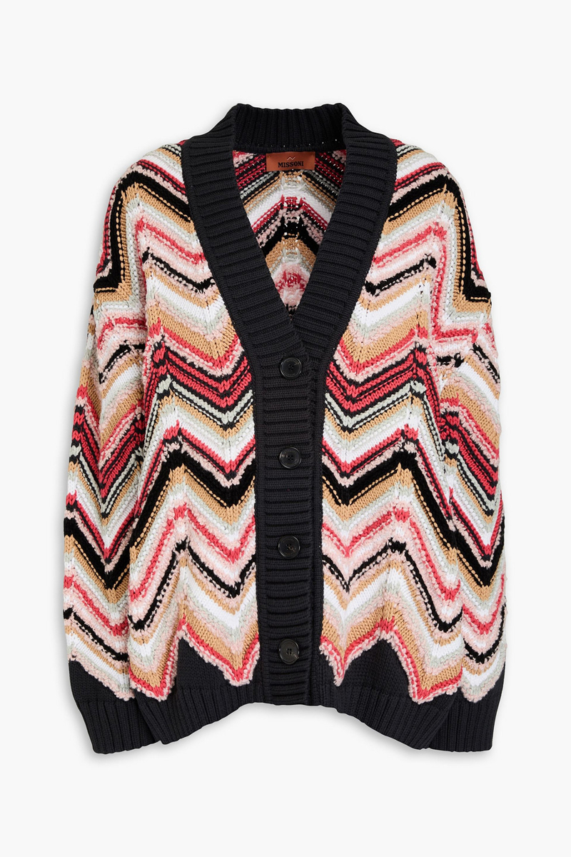 missoni - bouclé-knit cardigan - multicolor - m