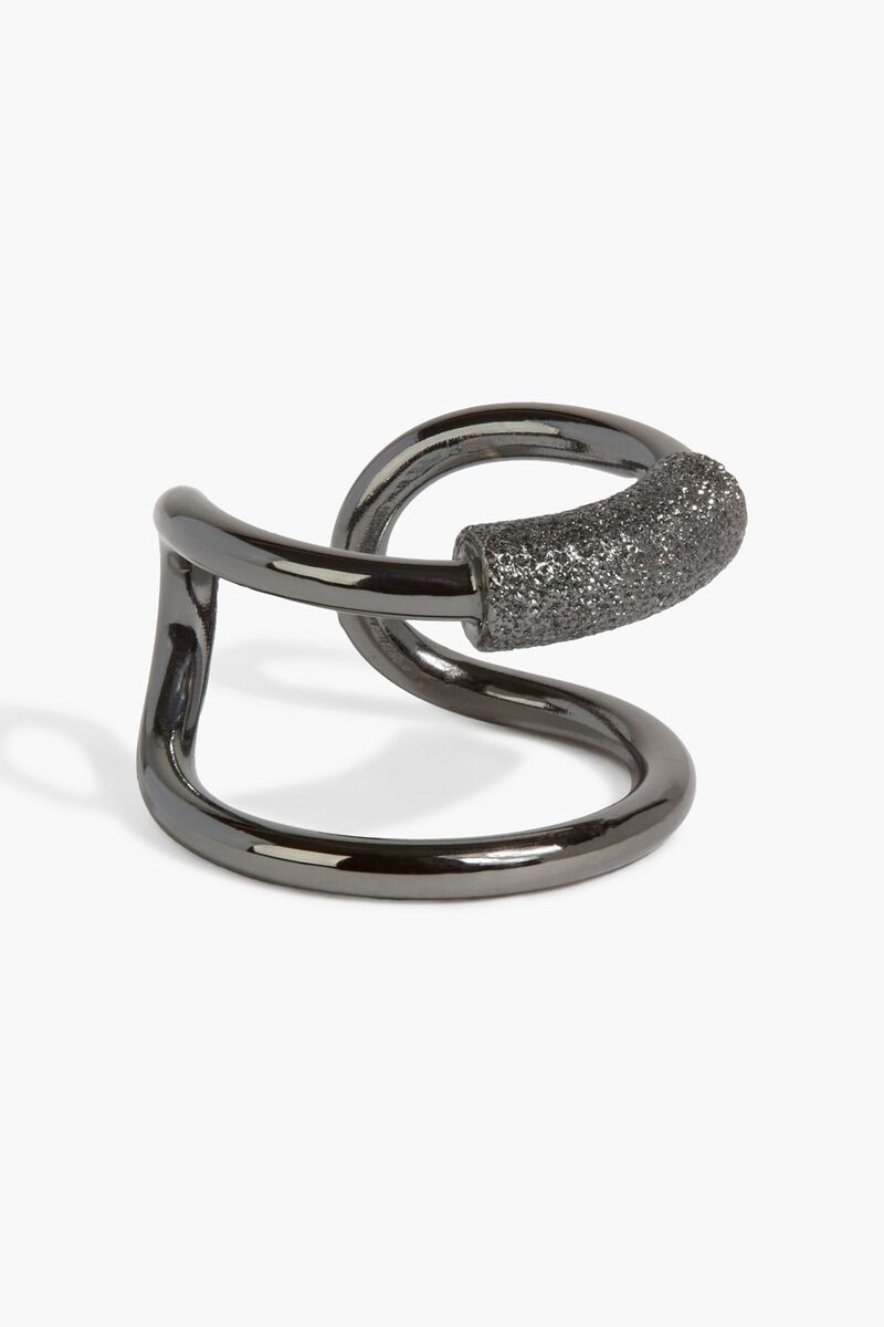 Brunello Cucinelli - Gunmetal-tone ear cuff - Metallic - L