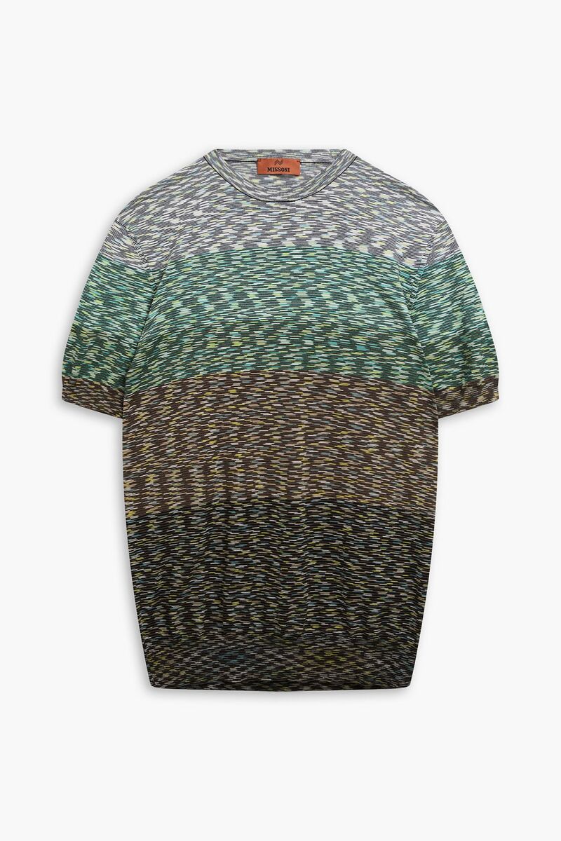 Missoni - Space-dyed cotton T-shirt - Green - IT 48