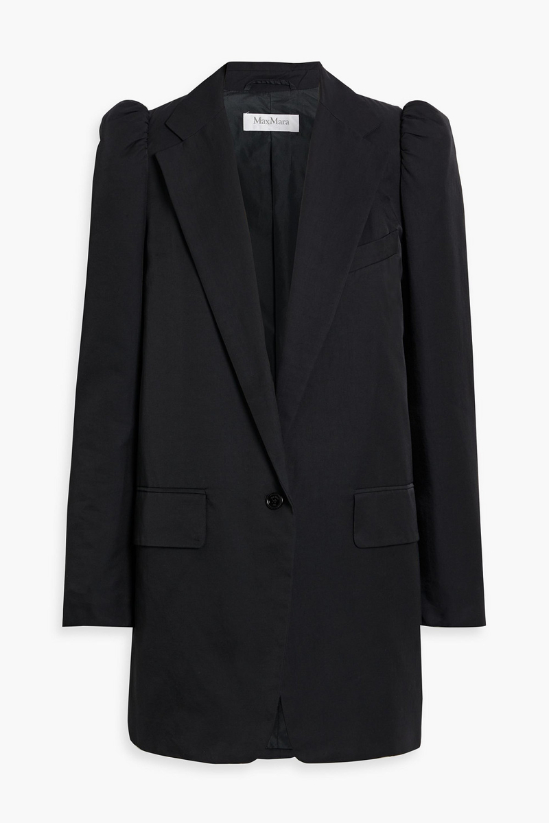 max mara - willy cotton-blend blazer - black - it 38