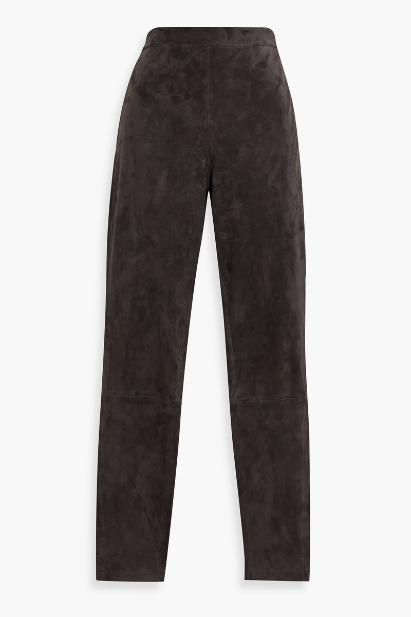 theory - adbelle suede leggings - brown - us 00
