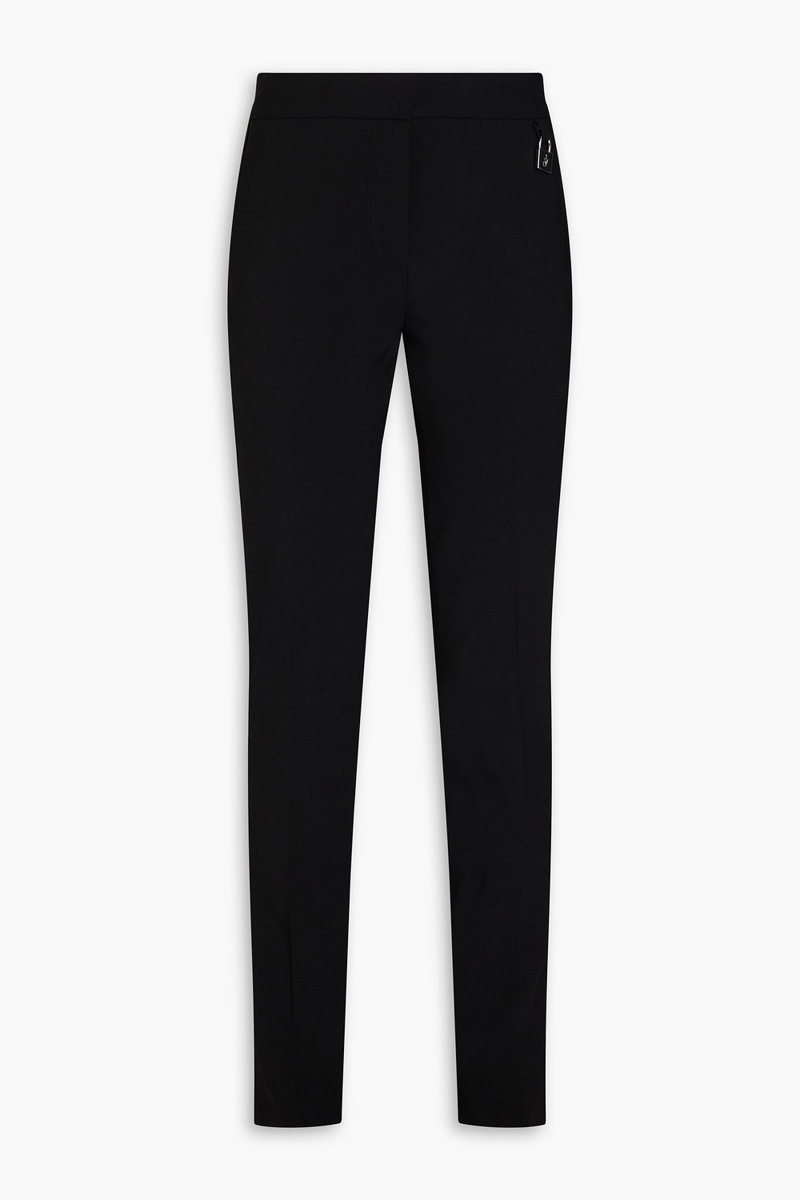 jw anderson - wool-blend slim-leg pants - black - uk 8