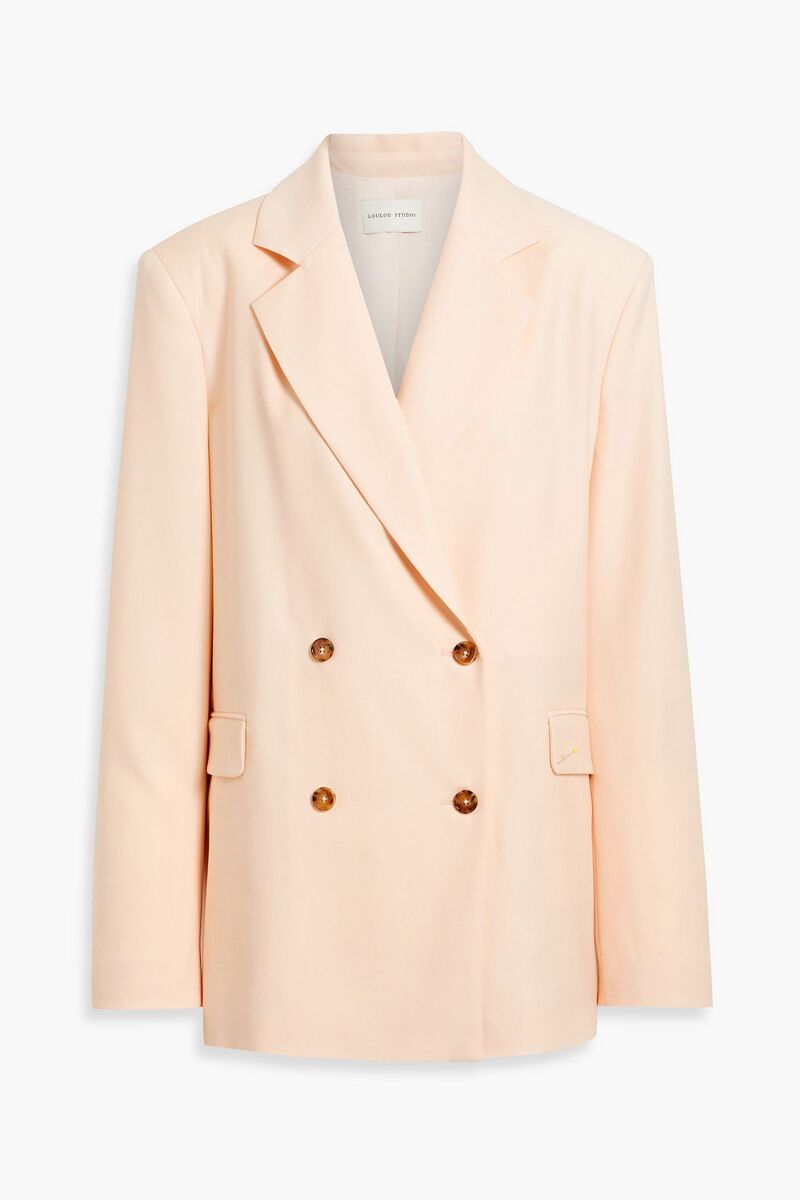 LouLou Studio - Donau double-breasted wool-twill blazer - Orange - S