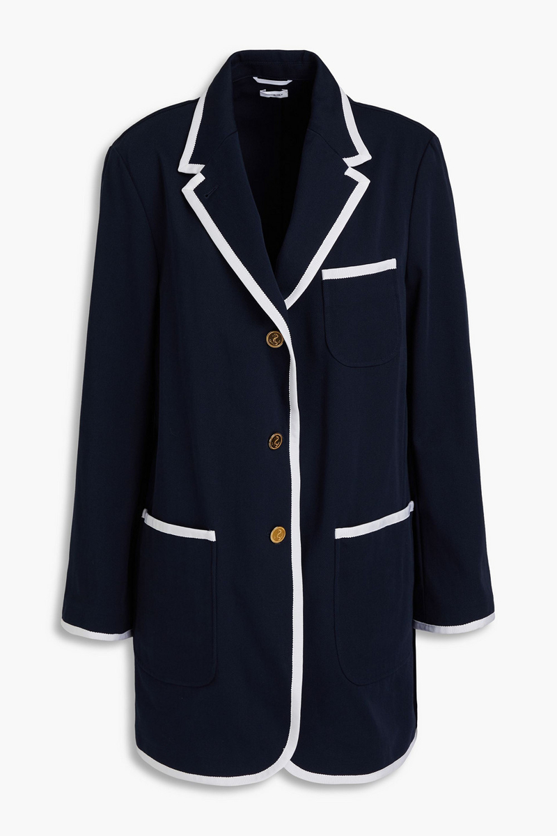 thom browne - cotton-gabardine blazer - blue - it 38
