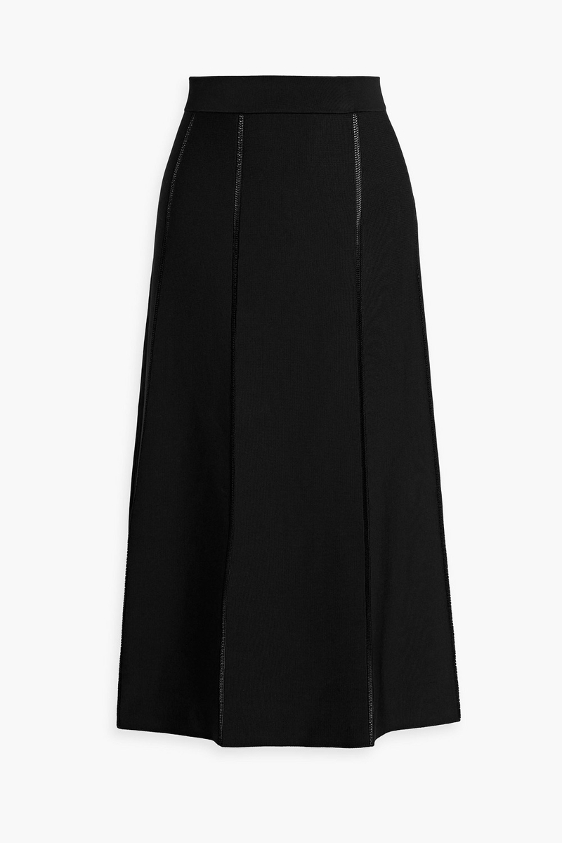 zimmermann - stretch-knit midi skirt - black - 0