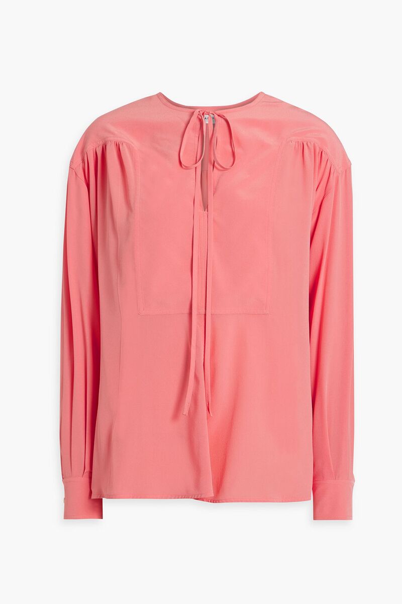 Victoria Beckham - Silk crepe de chine blouse - Pink - UK 10