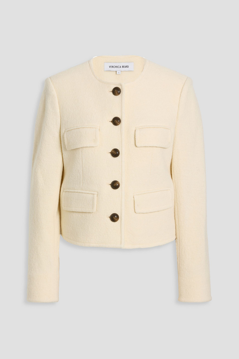 veronica beard - leslie wool jacket - white - us 0
