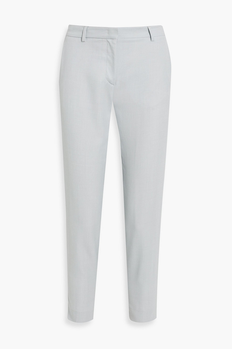 fabiana filippi - merino wool-blend twill tapered pants - gray - it 42