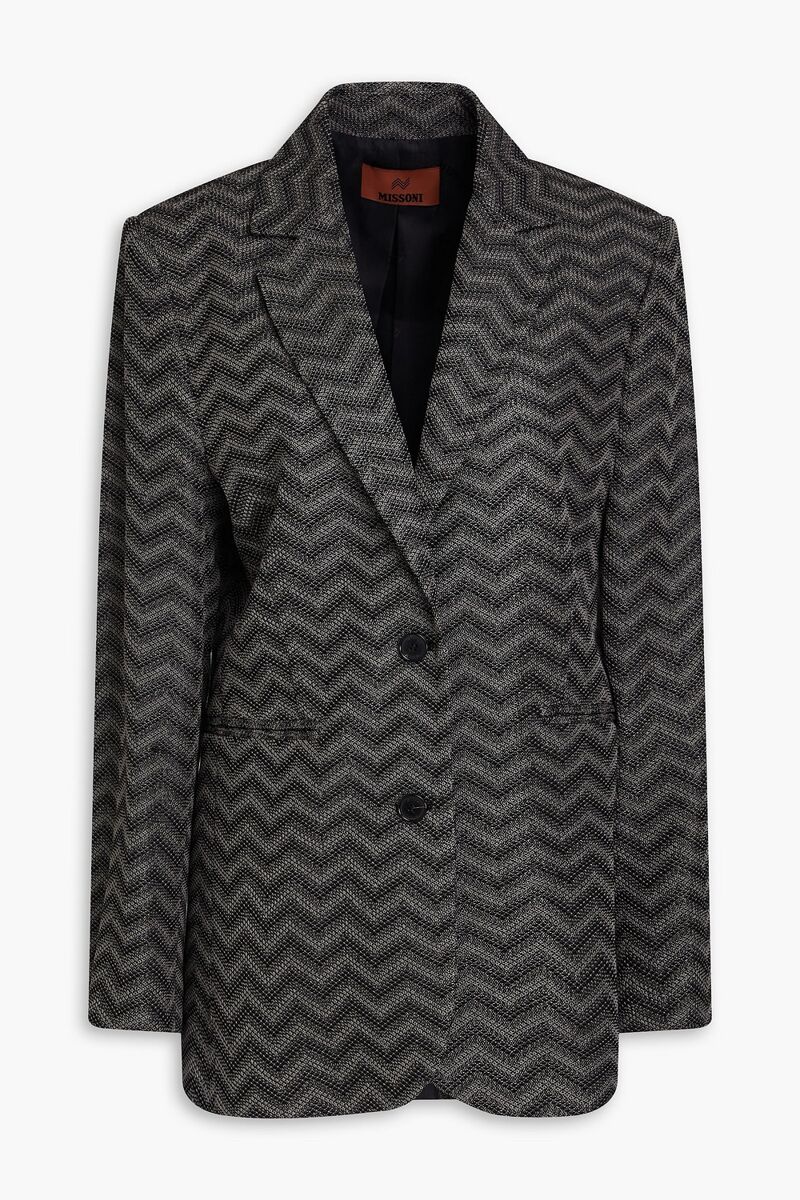 Missoni - Crochet-knit cotton blazer - Gray - IT 40